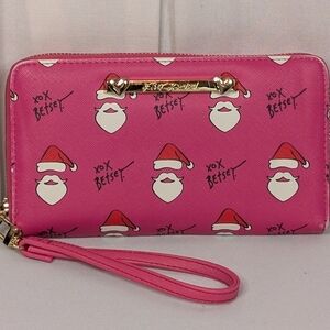 Betsey Johnson Santa Full Size Wallet Wristlet